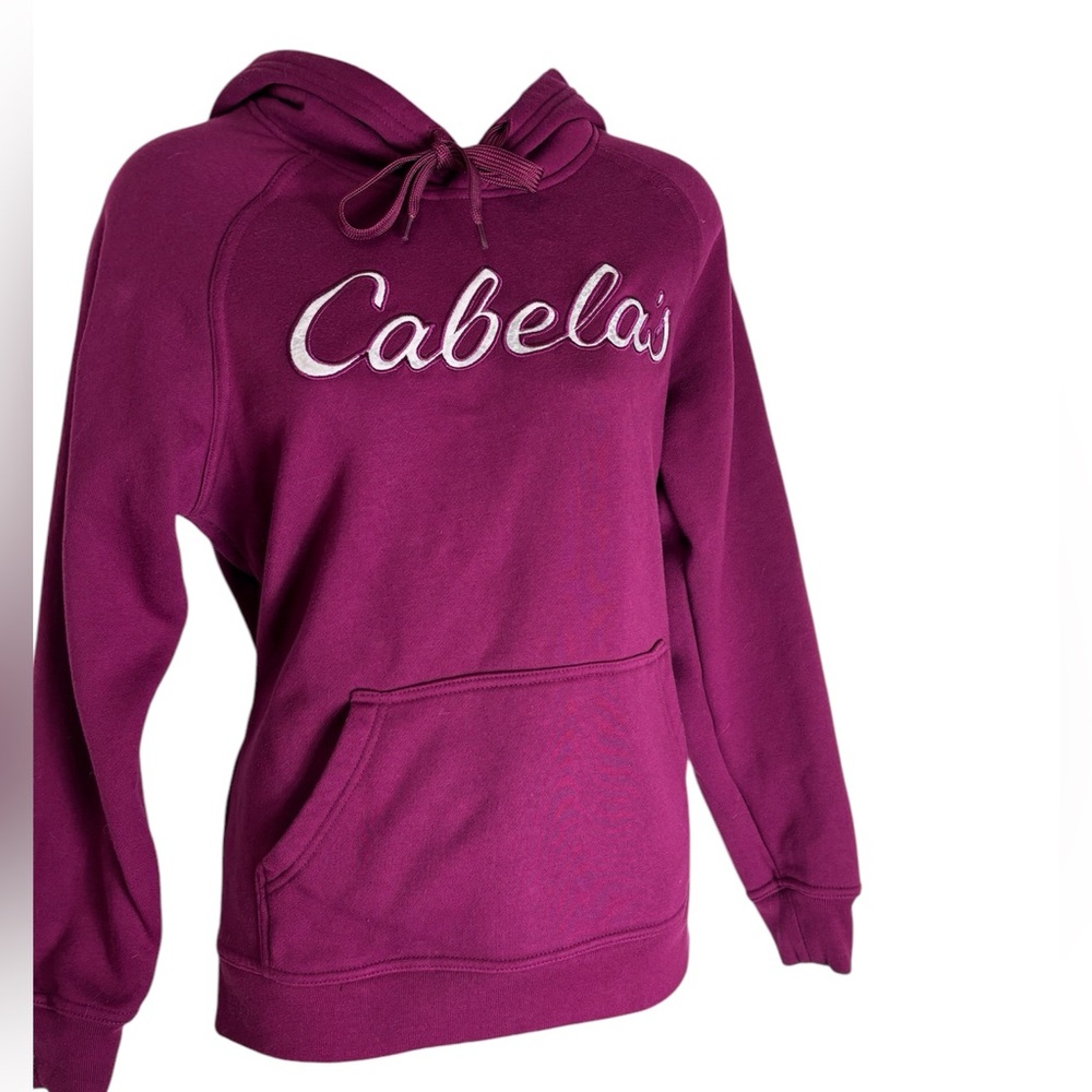 Cabela’s purple  hooded sweatshirt size medium